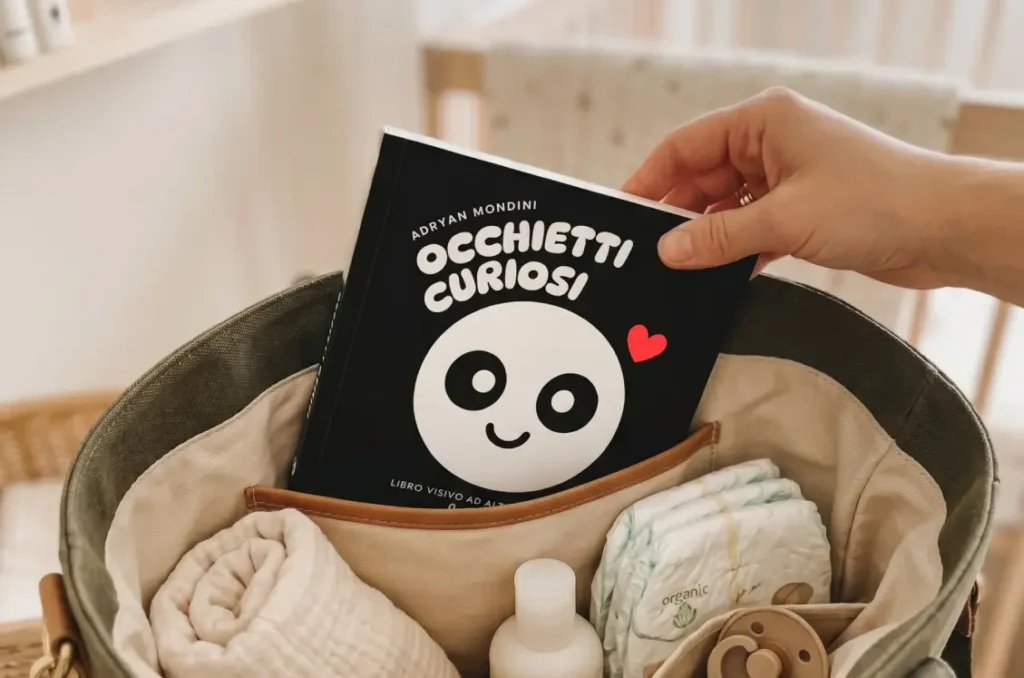 libro in bianco e nero per neonati