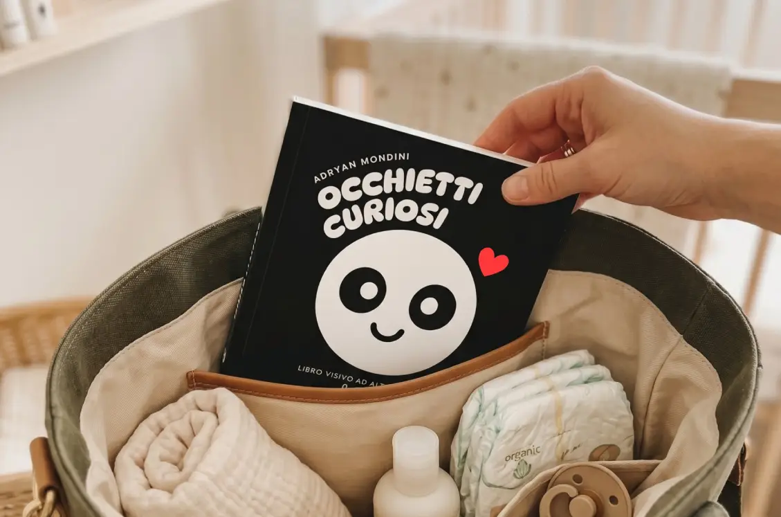 libro in bianco e nero per neonati