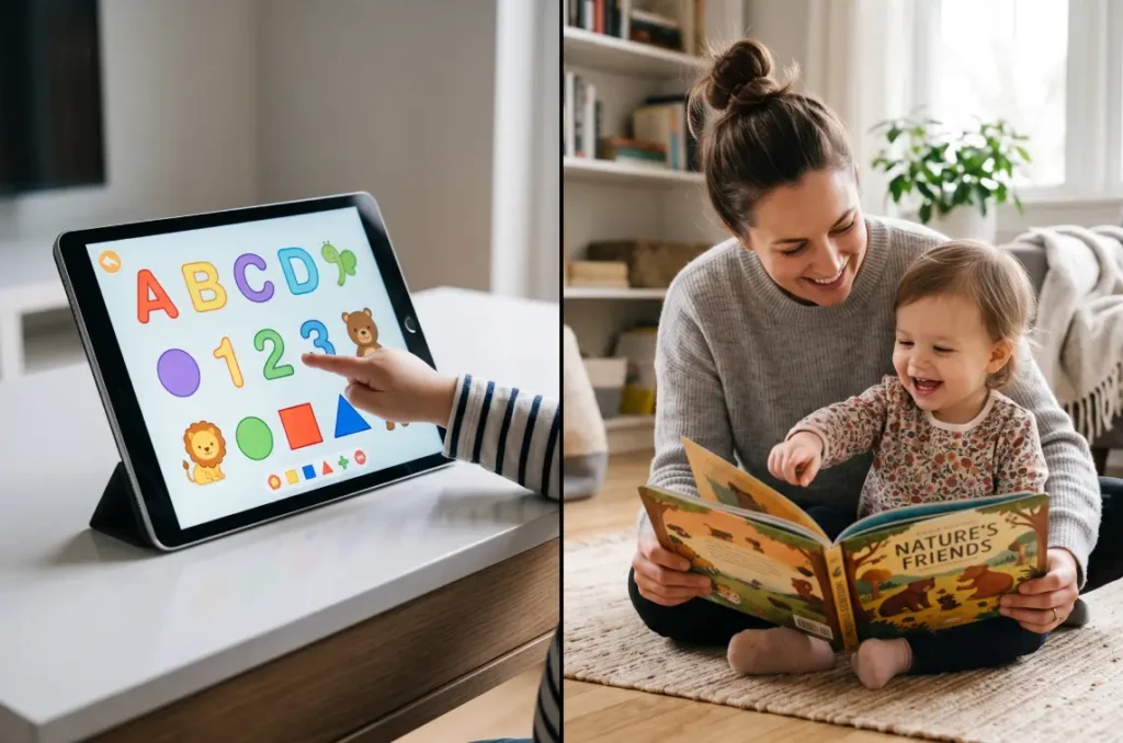 libri cartacei vs app bambini