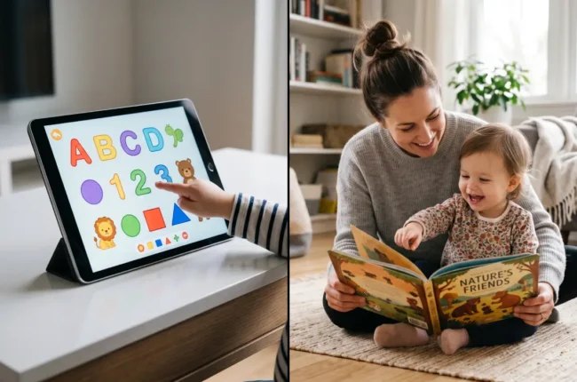 libri cartacei vs app bambini