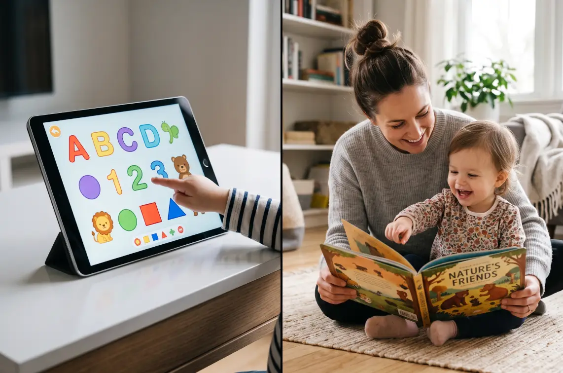 libri cartacei vs app bambini
